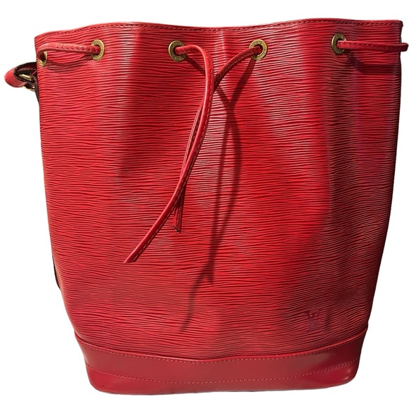 Pre-owned Louis Vuitton NOE EPI Red Shoulder Bag - Picture 4 of 5